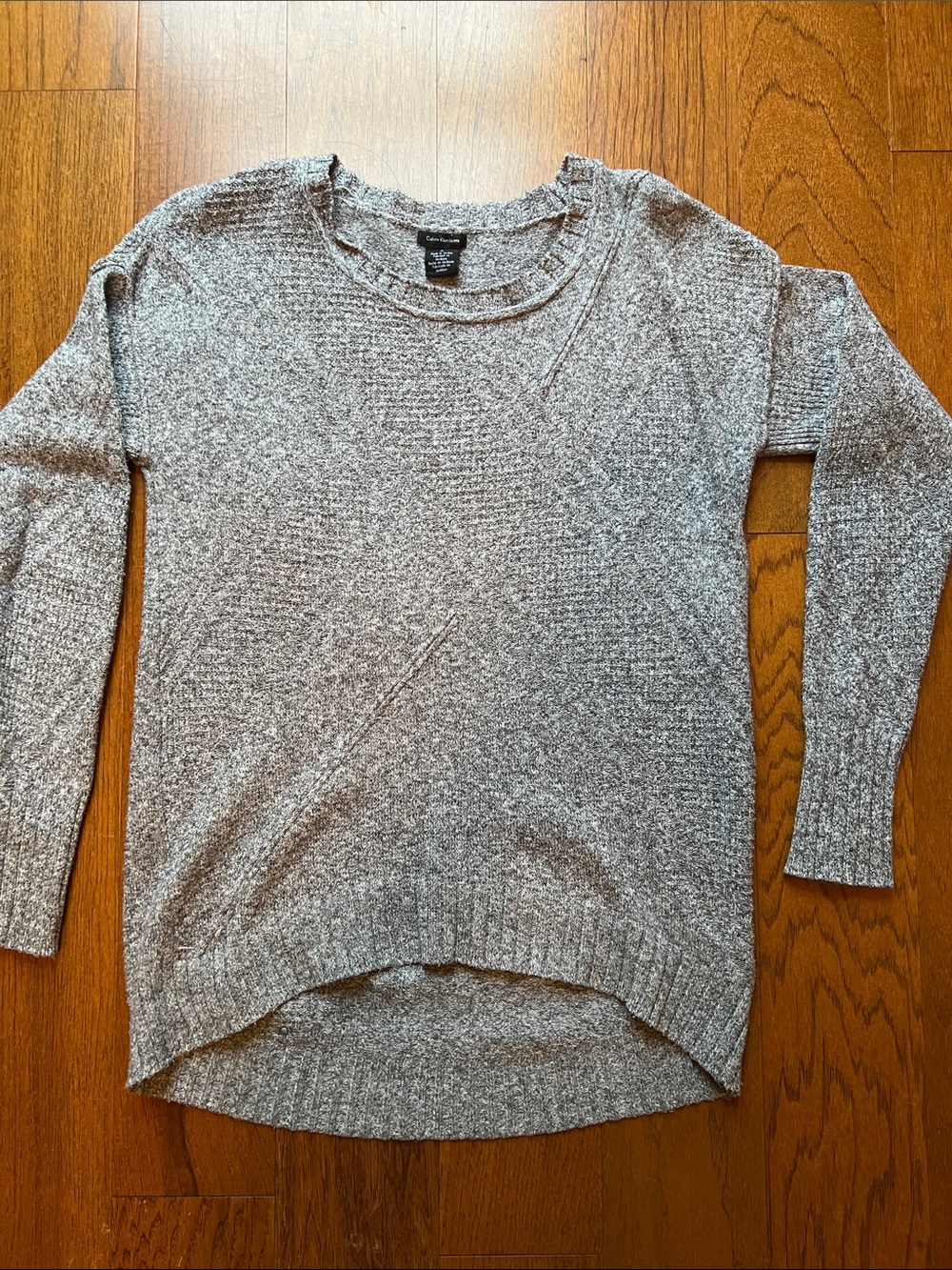 Calvin Klein Jeans Light Heather Gray Marled Crewneck Sweater